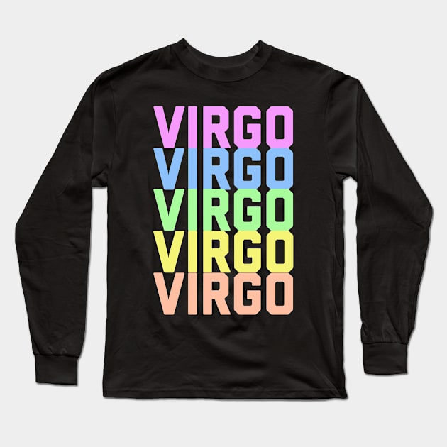 Virgo Rainbow Long Sleeve T-Shirt by Sloop